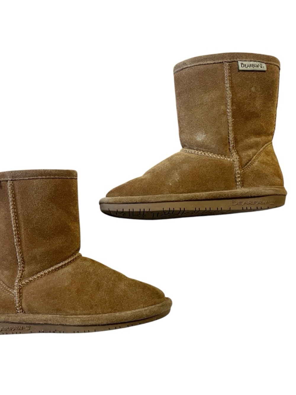 BearPaw Short Suede Boot - Chestnut